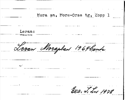 Bild på arkivkortet för arkivposten Leran