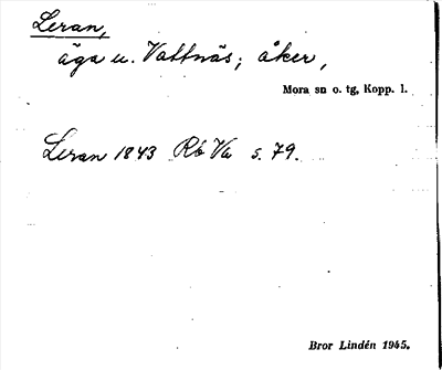Bild på arkivkortet för arkivposten Leran