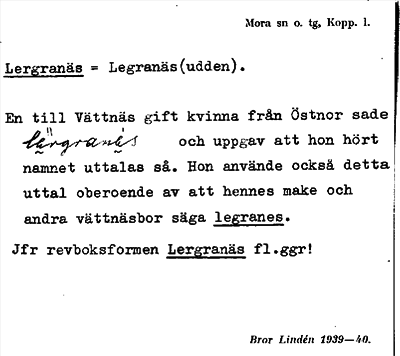 Bild på arkivkortet för arkivposten Lergranäs