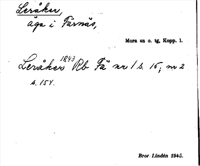 Bild på arkivkortet för arkivposten Leråker