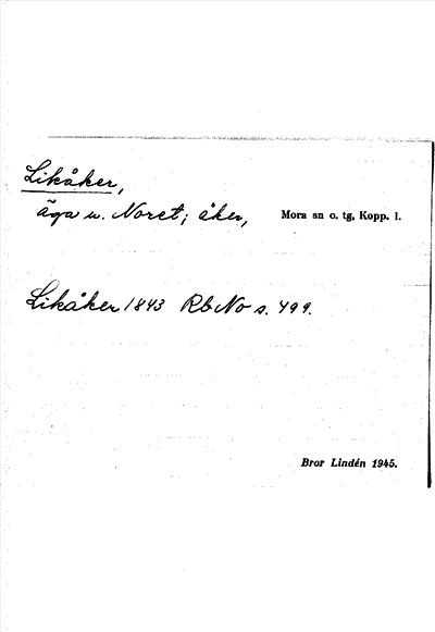 Bild på arkivkortet för arkivposten Likåker