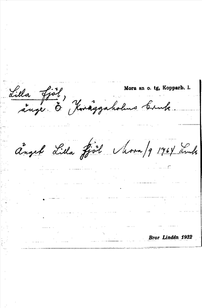 Bild på arkivkortet för arkivposten Lilla fjöl