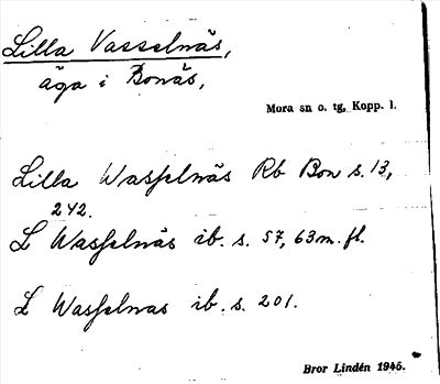 Bild på arkivkortet för arkivposten Lilla Vasselnäs