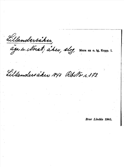 Bild på arkivkortet för arkivposten Lillandersåker