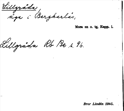 Bild på arkivkortet för arkivposten Lillgråda