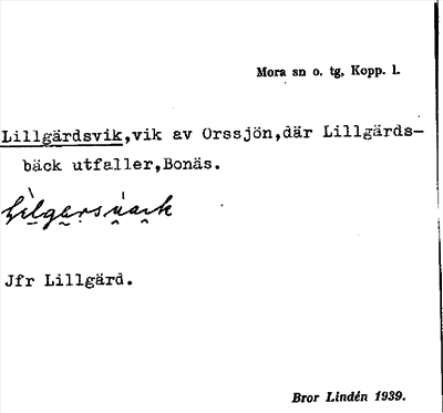 Bild på arkivkortet för arkivposten Lillgärdsvik