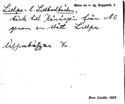 Bild på arkivkortet för arkivposten Lillpu-bäcken