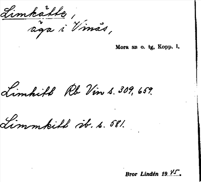 Bild på arkivkortet för arkivposten Limkätte