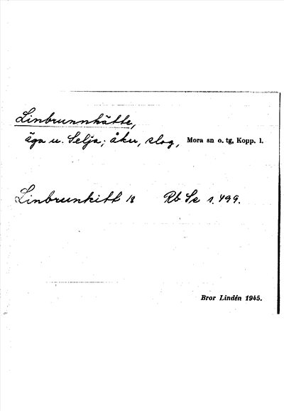 Bild på arkivkortet för arkivposten Linbrunnkätte