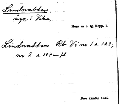Bild på arkivkortet för arkivposten Lindnabben