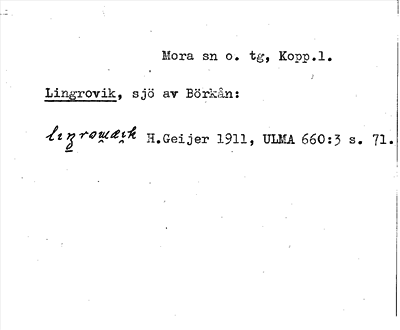 Bild på arkivkortet för arkivposten Lingrovik