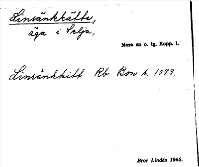 Bild på arkivkortet för arkivposten Linsänkkätte
