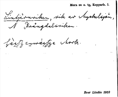 Bild på arkivkortet för arkivposten Lintjärnviken