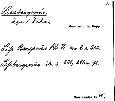 Bild på arkivkortet för arkivposten Lisbergsnäs