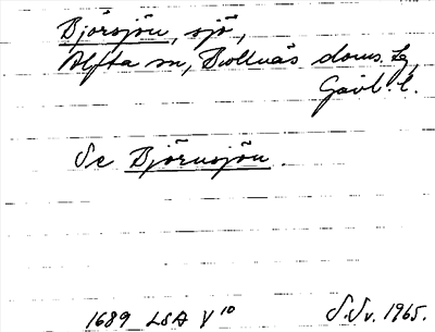 Bild på arkivkortet för arkivposten Björsjön