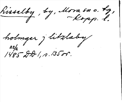 Bild på arkivkortet för arkivposten Lisselby