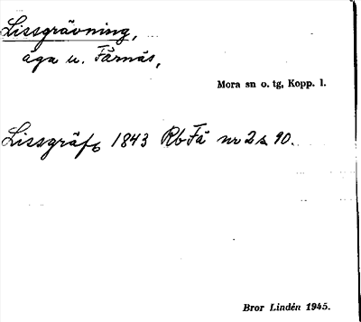 Bild på arkivkortet för arkivposten Lissgrävning