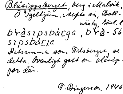 Bild på arkivkortet för arkivposten Blåsippsberget