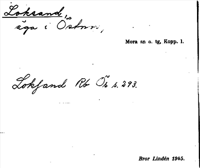 Bild på arkivkortet för arkivposten Loksand