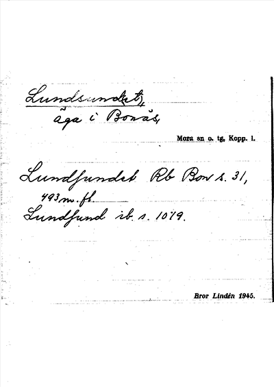 Bild på arkivkortet för arkivposten Lundsund(et)