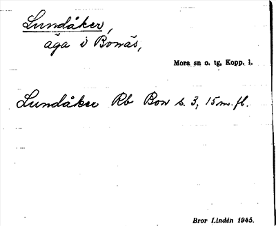 Bild på arkivkortet för arkivposten Lundåker