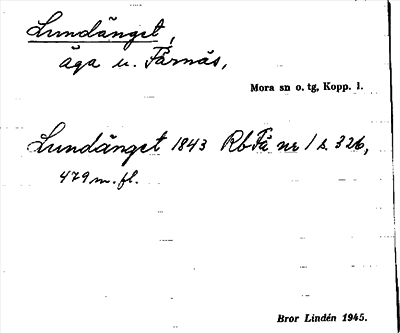 Bild på arkivkortet för arkivposten Lundänget