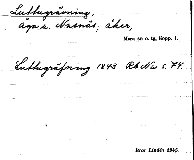 Bild på arkivkortet för arkivposten Luttugrävning