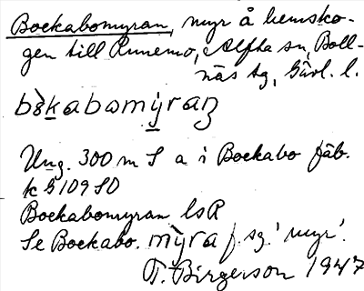 Bild på arkivkortet för arkivposten Bockabomyran