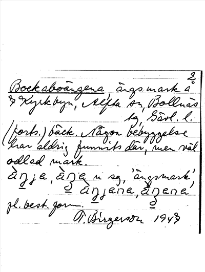 Bild på arkivkortet för arkivposten Bockaboängena