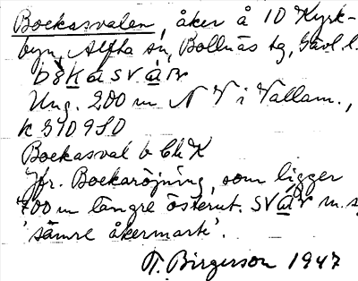 Bild på arkivkortet för arkivposten Bockasvalen