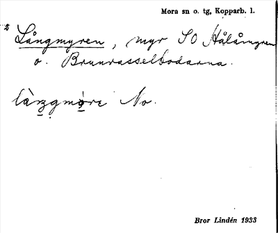 Bild på arkivkortet för arkivposten Långmyren
