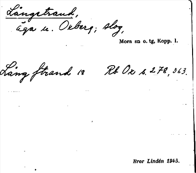 Bild på arkivkortet för arkivposten Långstrand
