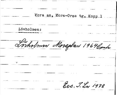 Bild på arkivkortet för arkivposten Lövholmen
