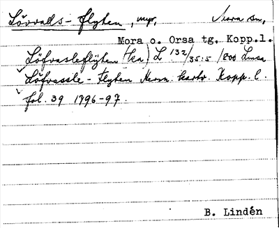 Bild på arkivkortet för arkivposten Lövvalls-flyten