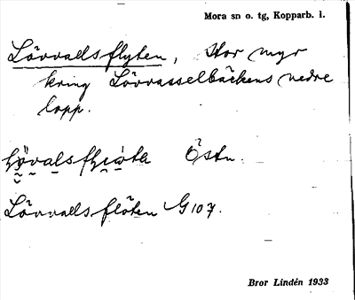 Bild på arkivkortet för arkivposten Lövvallsflytet