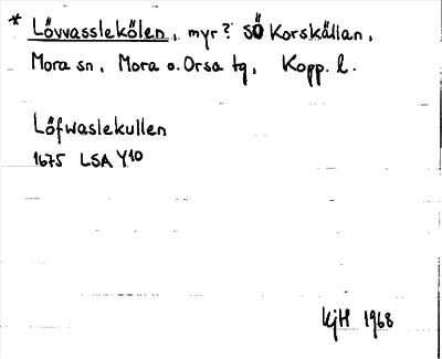 Bild på arkivkortet för arkivposten *Lövvasslekölen