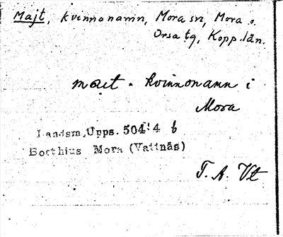 Bild på arkivkortet för arkivposten Majt