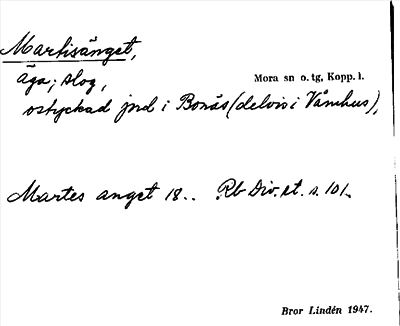 Bild på arkivkortet för arkivposten Martisänget
