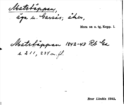 Bild på arkivkortet för arkivposten Matstäppan