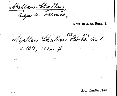 Bild på arkivkortet för arkivposten Mellan-Skallen