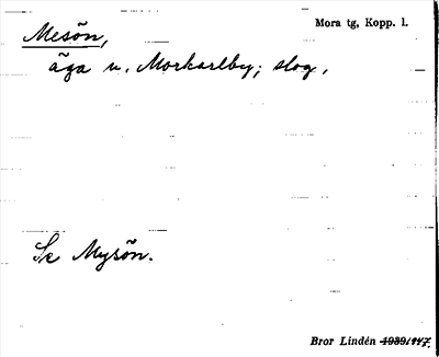 Bild på arkivkortet för arkivposten Mesön