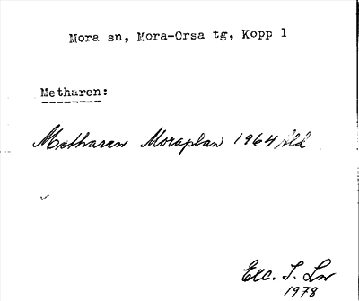 Bild på arkivkortet för arkivposten Metharen