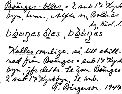 Bild på arkivkortet för arkivposten Boänges-Olles