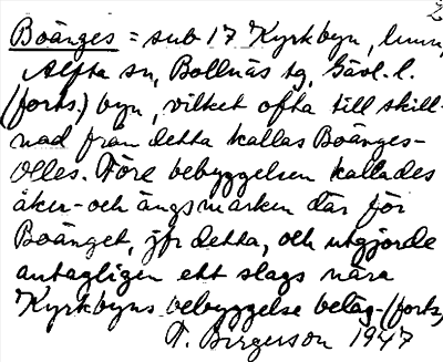 Bild på arkivkortet för arkivposten Boänges