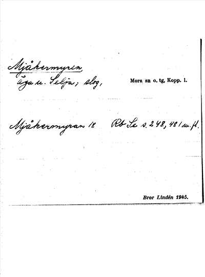 Bild på arkivkortet för arkivposten Mjåkermyren