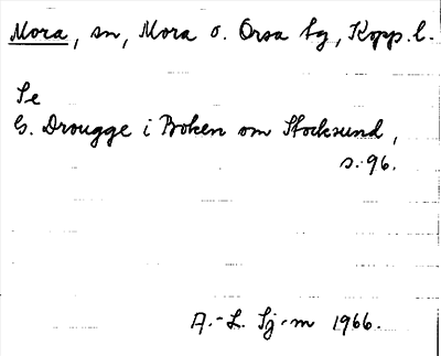Bild på arkivkortet för arkivposten Mora