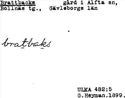 Bild på arkivkortet för arkivposten Brattbacks