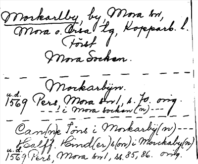 Bild på arkivkortet för arkivposten Morkarlby