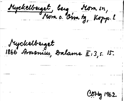 Bild på arkivkortet för arkivposten Myckelberget