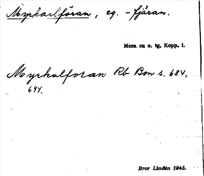 Bild på arkivkortet för arkivposten Myrkarlföran